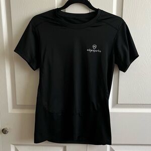 5 for $25! Edge Sports Black Athletic T-shirt Small